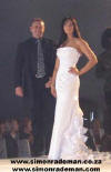 Simon Rademan at RCP Prestige 2005, with model:  Jacinda Louw