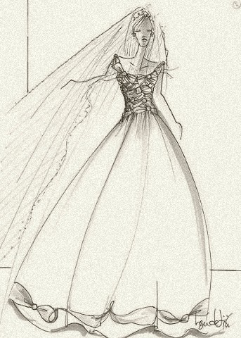 A wedding gown for royalty, by Ben de Lisi