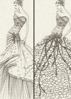 A wedding gown for royalty, by Pucci