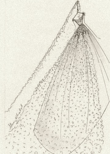 A wedding gown for royalty, by Steven Khalil